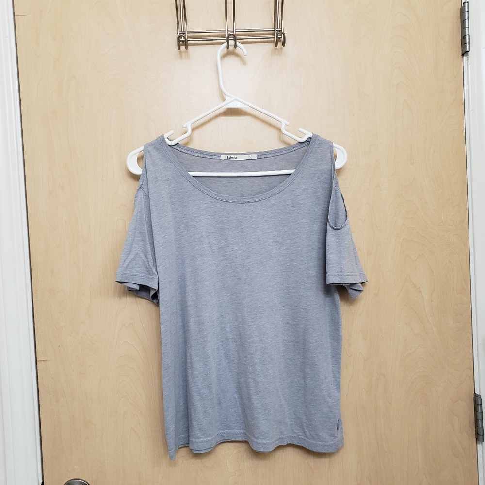 Baleno Cold Shoudler Gray Top